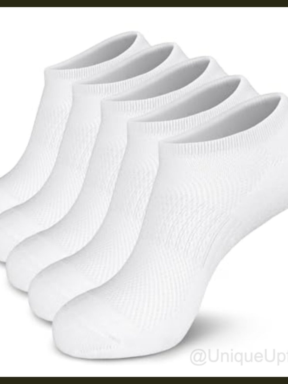 Cushioned No Show Low Cut Ankle Socks Non-Slip Silicone Grip 5 Pairs Adult
